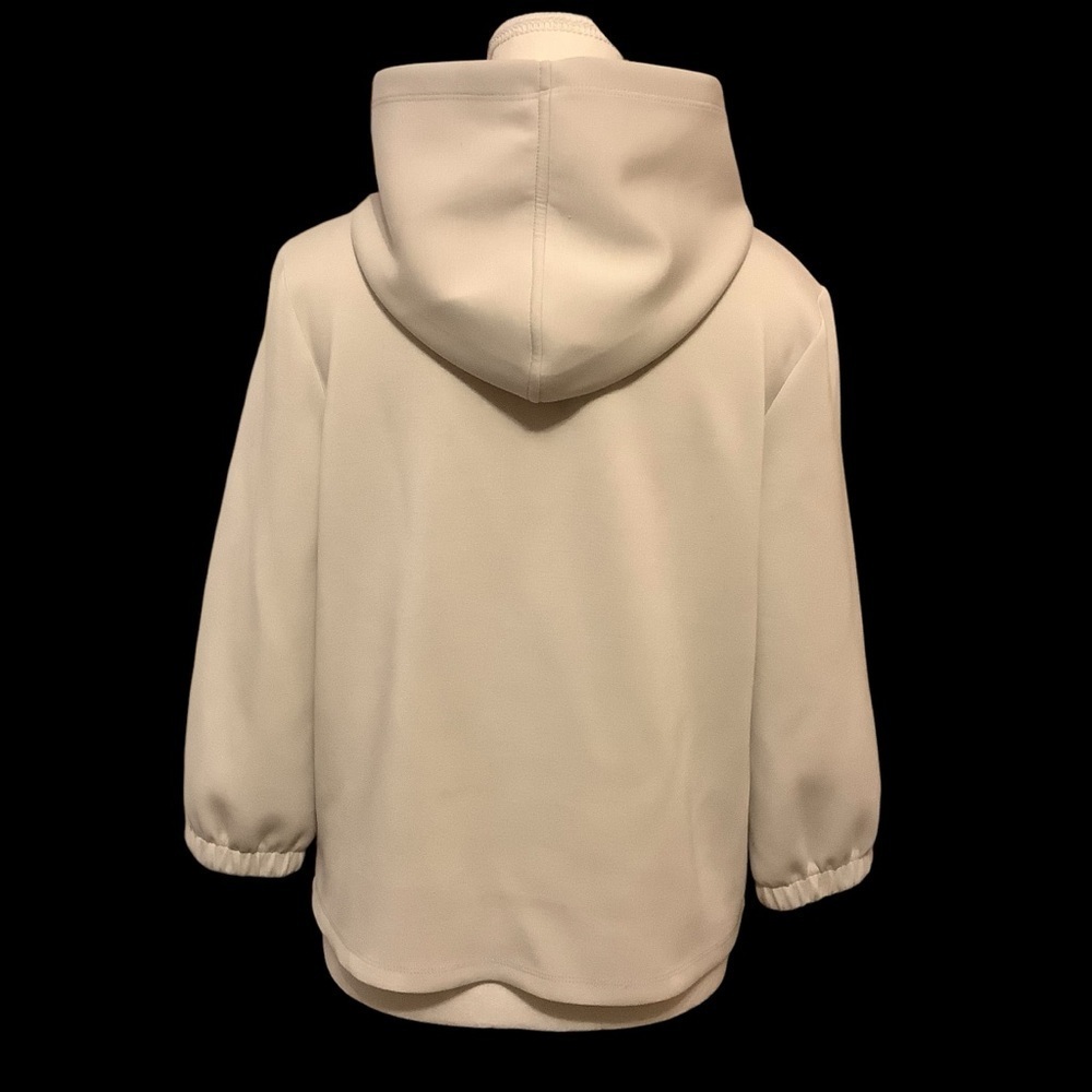 YEST THE NETHERLANDS CREAM 3/4 LENGTH SLEEVE PULLOVER HOODIE/ SWEATSHIRT/ SIZE 2 - Picture 3 of 11